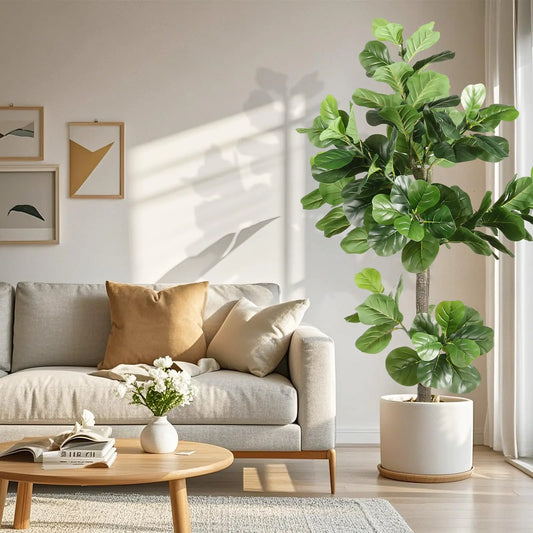 5ft Tall Faux Fiddle Leaf Fig Plant